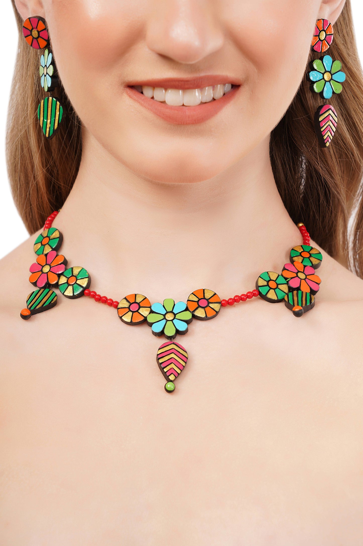 Dainty Flower Jewelry Set | Clay Jewelry | Floral Jewelry