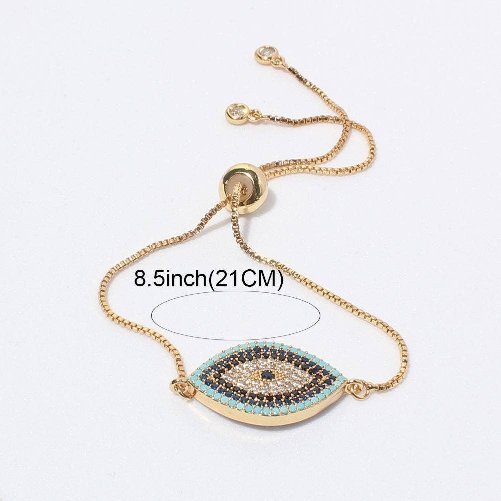 Evil Eye Cubic Zirconium Bracelet