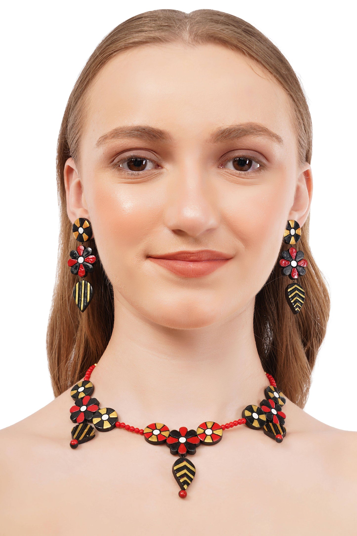 Dainty Flower Jewelry Set | Clay Jewelry | Floral Jewelry