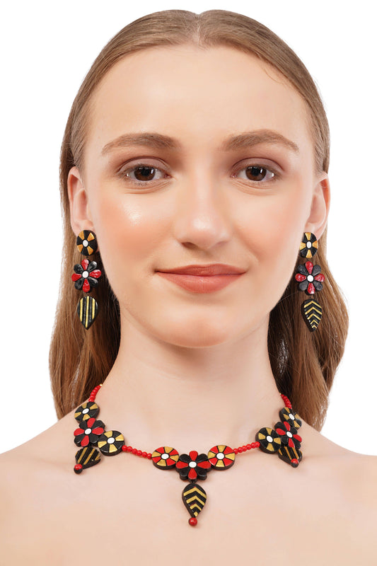 Dainty Flower Jewelry Set | Clay Jewelry | Floral Jewelry