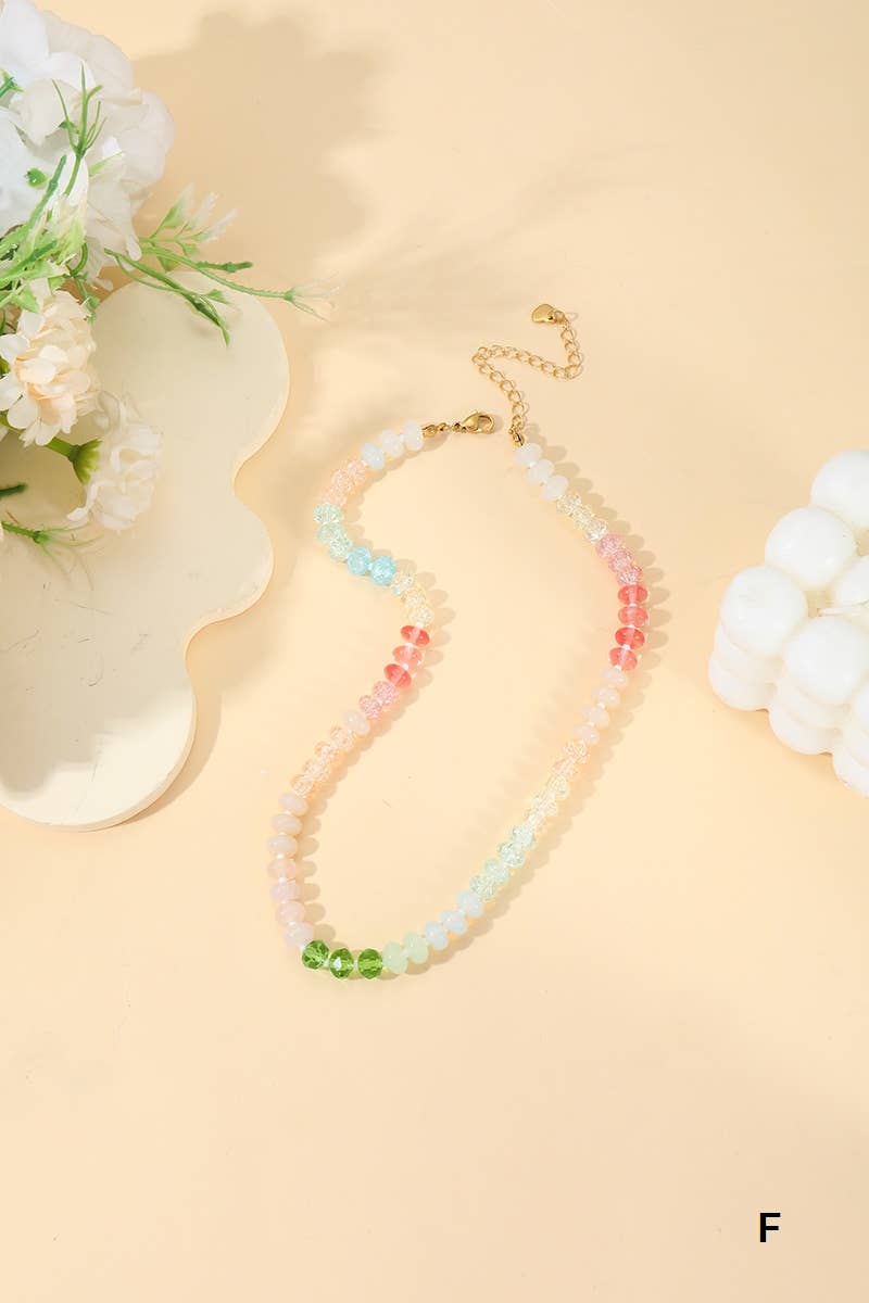 `.Trendy Natural Agate Gemstone Necklace