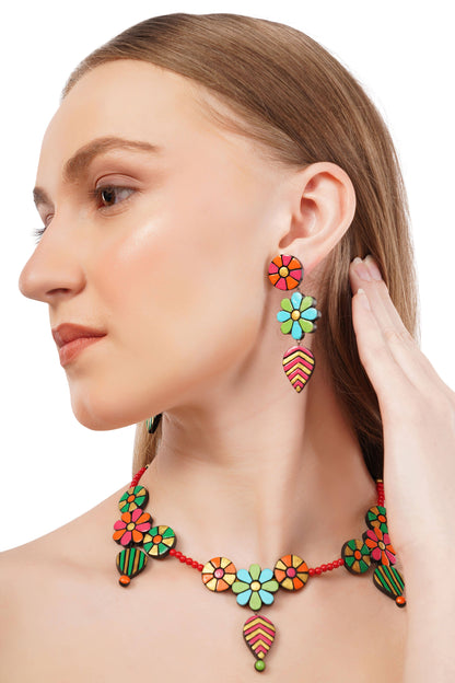 Dainty Flower Jewelry Set | Clay Jewelry | Floral Jewelry