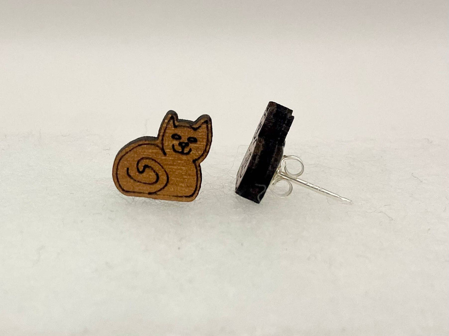 Wee Cat Stud Earrings