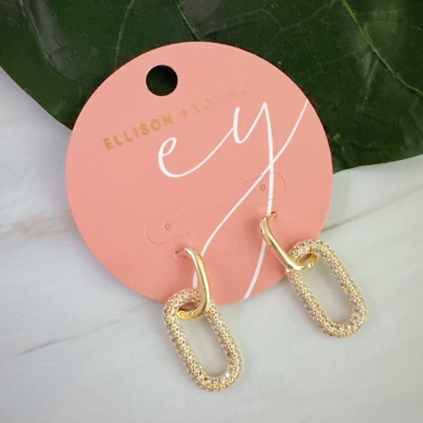 Urban Glow Link Drop Earrings