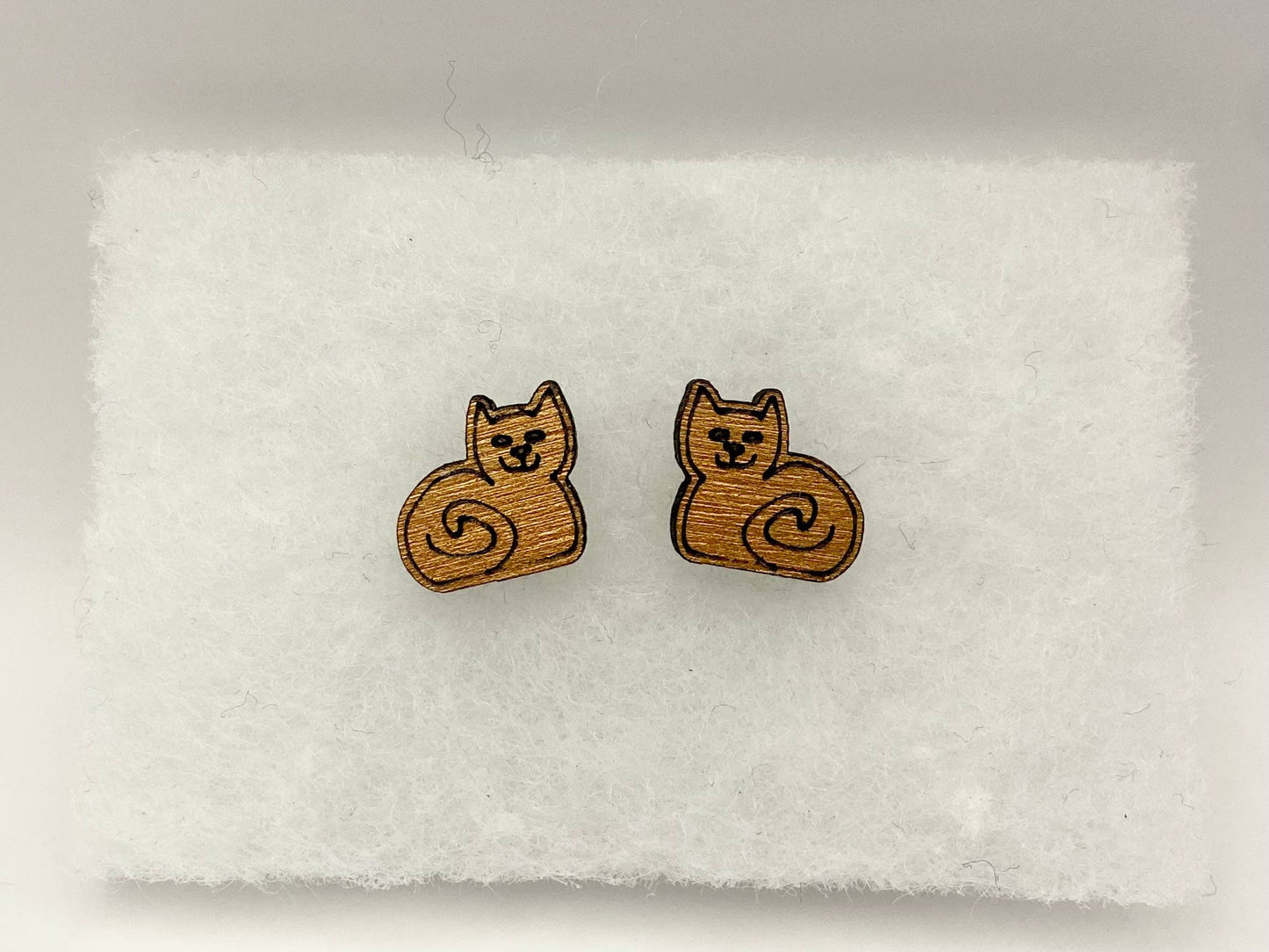 Wee Cat Stud Earrings