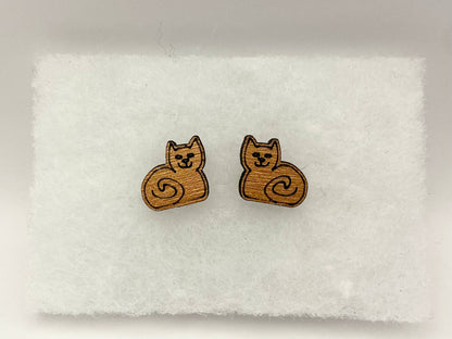 Wee Cat Stud Earrings