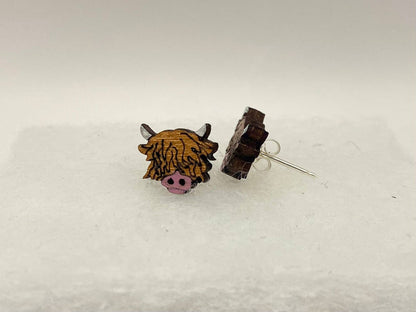Wee Highland Cow Stud Earrings* Best Seller