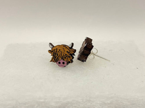 Wee Highland Cow Stud Earrings* Best Seller
