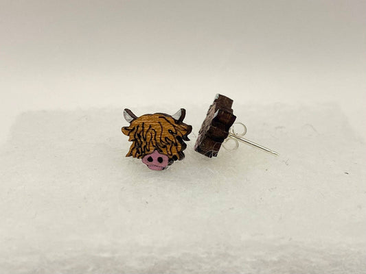Wee Highland Cow Stud Earrings* Best Seller
