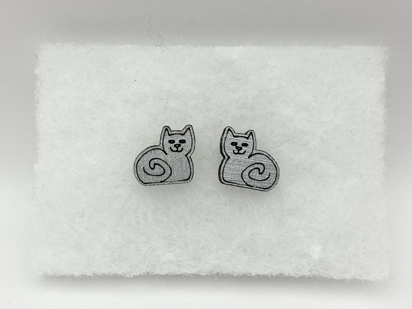Wee Cat Stud Earrings
