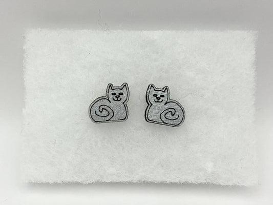 Wee Cat Stud Earrings