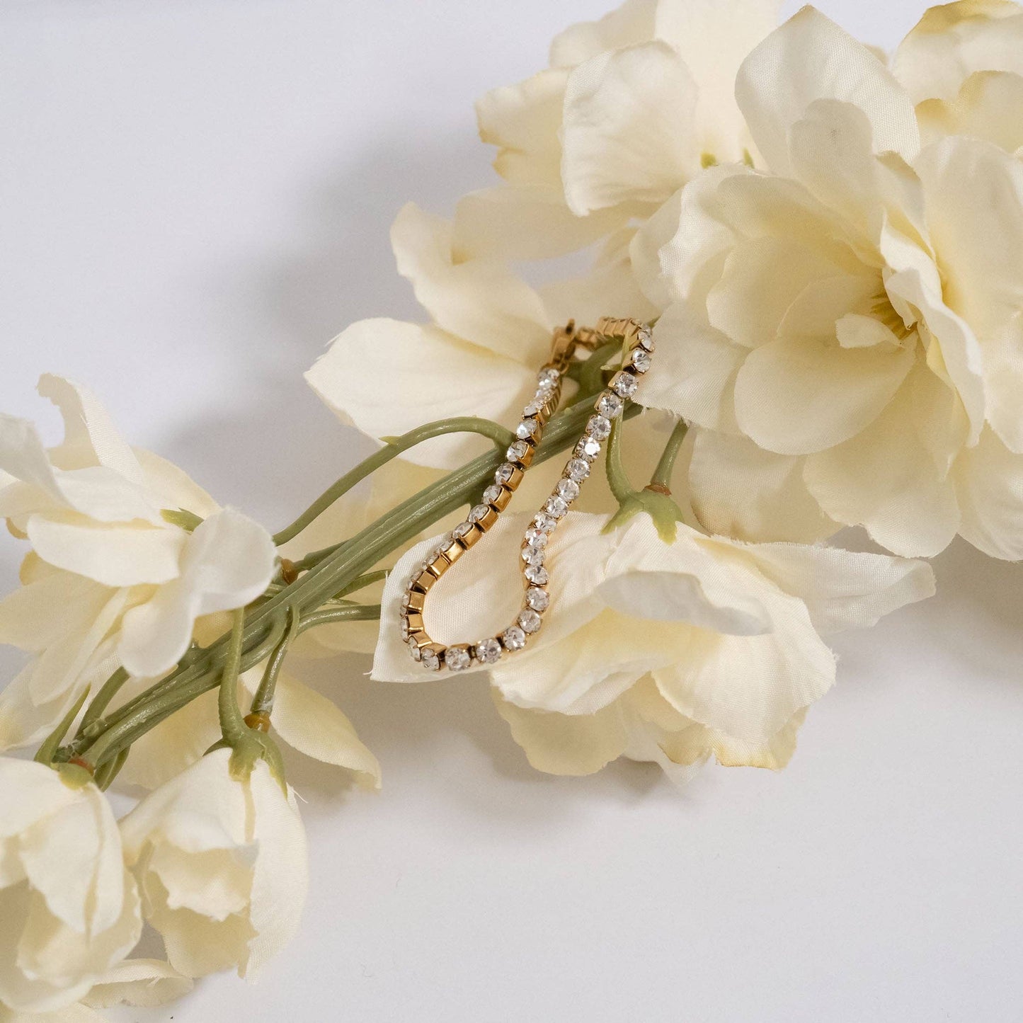 18K Gold Pvd Cz Stone Tennis Bracelet