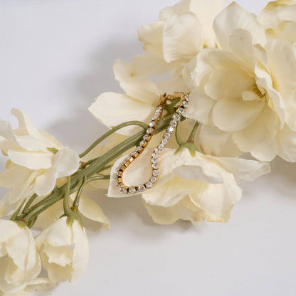 18K Gold Pvd Cz Stone Tennis Bracelet