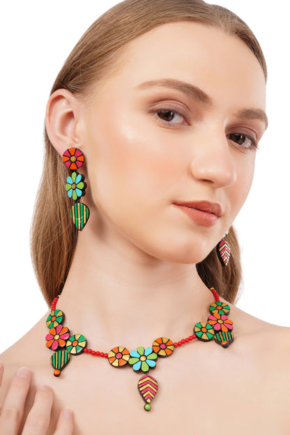 Dainty Flower Jewelry Set | Clay Jewelry | Floral Jewelry