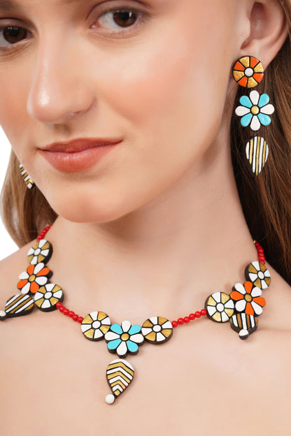 Dainty Flower Jewelry Set | Clay Jewelry | Floral Jewelry